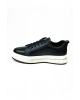 Voyager 054 Lacivert Deri Erkek Sneaker Ayakkabı
