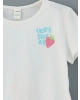 LCW Kids Beyaz Bisiklet Yaka Kız Bebek Tişört Ve Şort 2li