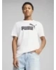PUMA Erkek uzun pamuklu tişört Puma Ess No. 1 Logo Beyaz baskılı