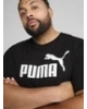 Erkek uzun pamuklu tişört Puma Ess No. 1 Logo Tee Siyah baskılı
