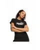 PUMA Kadın pamuklu tişört Puma Ess No. 1 Logo Tişört SİYAH
