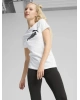 PUMA Kadın pamuklu tişört Puma Ess No. 1 Logo Tişört BEYAZ