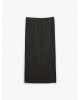 KOTON Bürümcük Kumaş Slim Fit Fiyonk Detaylı Midi Etek