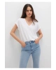 MAVİ KISA KOLLU BASİC Beyaz
