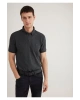 Mavi Antrasit Polo Tişört Slim Fit / Dar Kesim