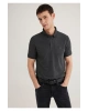 Mavi Antrasit Polo Tişört Slim Fit / Dar Kesim