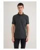 Mavi Antrasit Polo Tişört Slim Fit / Dar Kesim
