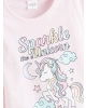 LCW Kids Pembe Bisiklet Yaka Baskılı Kız Çocuk Pijama Takım