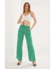 Fashion Friends Desenli Pantolon Yeşil / Green