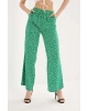 Fashion Friends Desenli Pantolon Yeşil / Green