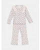 LCW Kids Bisiklet Yaka Çiçekli Kız Çocuk Bluz ve Tayt Pantolon 2li