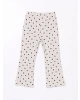 LCW Kids Bisiklet Yaka Çiçekli Kız Çocuk Bluz ve Tayt Pantolon 2li