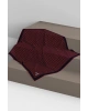 Vissona 100% Twill İpek Etnik Motif Desenli Siyah - Kırmızı Renkli 90x90 Dikim Şekli : El Dikişi Eşarp