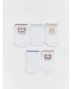 LCW baby Ekru Hayvan Desenli Erkek Bebek Patik Çorap