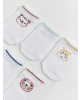 LCW baby Ekru Hayvan Desenli Erkek Bebek Patik Çorap