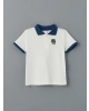 LCW Kids Ekru Polo Yaka Nakışlı Erkek Çocuk Tişört ve Şort 2li