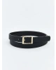 LCW ACCESSORIES Siyah Deri Görünümlü Kadın Kemer 3lü