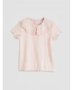 LCW Kids Pembe Bebe Yaka Nakışlı Kız Çocuk Bluz