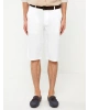 LCWAIKIKI Classic Beyaz Standart Kalıp Gabardin Erkek Bermuda Şort