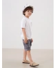 LCW Kids Antrasit Beli Lastikli Cepli Erkek Çocuk Şort
