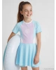 LCW Kids Mavi Baskılı Kız Çocuk Mayo