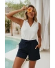 Fashion Friends Rahat Lastikli Şort Lacivert