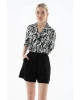 Keten Karışımlı Comfort Fit Lastikli Kısa Short SHORT 25Y0606K1