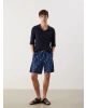 LCW SWIMWEAR Diz Hizası Boy Desenli Erkek Deniz Şortu