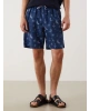 LCW SWIMWEAR Diz Hizası Boy Desenli Erkek Deniz Şortu