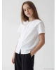 LCW Kids Beyaz Bebe Yaka Kız Çocuk Poplin Gömlek