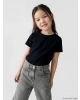 LCW Kids Gri Taş Işlemeli Kız Çocuk Jean Pantolon