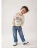LCW Kids Indigo Regular Fit Erkek Bebek Bağcıklı Jean Pantolon