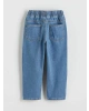 LCW Kids Indigo Regular Fit Erkek Bebek Bağcıklı Jean Pantolon