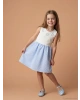 LCW Kids Mavi Bisiklet Yaka Kız Çocuk Elbise