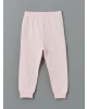 LCW baby Ekru Bisiklet Yaka Çiçekli Kız Bebek Pijama Takım 2li