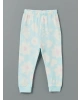 LCW baby Ekru Bisiklet Yaka Çiçekli Kız Bebek Pijama Takım 2li