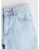 LCW Kids Mavi Taşlı Kız Çocuk Jean Şort