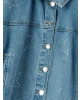 LCW Kids Mavi Taşlı Kız Çocuk Jean Ceket