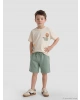 LCW Kids Yeşil Beli Bağlamalı Erkek Çocuk Şort