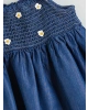 LCW Kids Mavi Çiçekli Kız Çocuk Jean Elbise