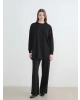 LCW Modest Siyah Bisiklet Yaka Kadın Sweatshirt Tunik