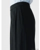 LC WAIKIKI Siyah Beli Lastikli Geniş Paça Kadın Pantolon