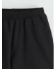 LCW Kids Siyah Beli Lastikli Kız Çocuk Şort