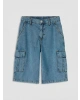 LCW Kids Indigo Erkek Çocuk Kargo Jean Şort