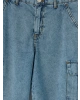 LCW Kids Indigo Erkek Çocuk Kargo Jean Şort