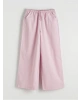 LCW Girls Studio Lila Beli Lastikli Kız Çocuk Poplin Pantolon