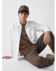 XSIDE Beyaz Loose Fit Oxford Erkek Gömlek
