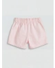 LCW Kids Pembe Taş Işlemeli Kız Çocuk Gabardin Şort