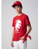 LCW Kids Kırmızı Atatürk Baskılı Erkek Çocuk Tişört