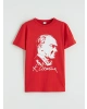 LCW Kids Kırmızı Atatürk Baskılı Erkek Çocuk Tişört